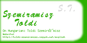 szemiramisz toldi business card